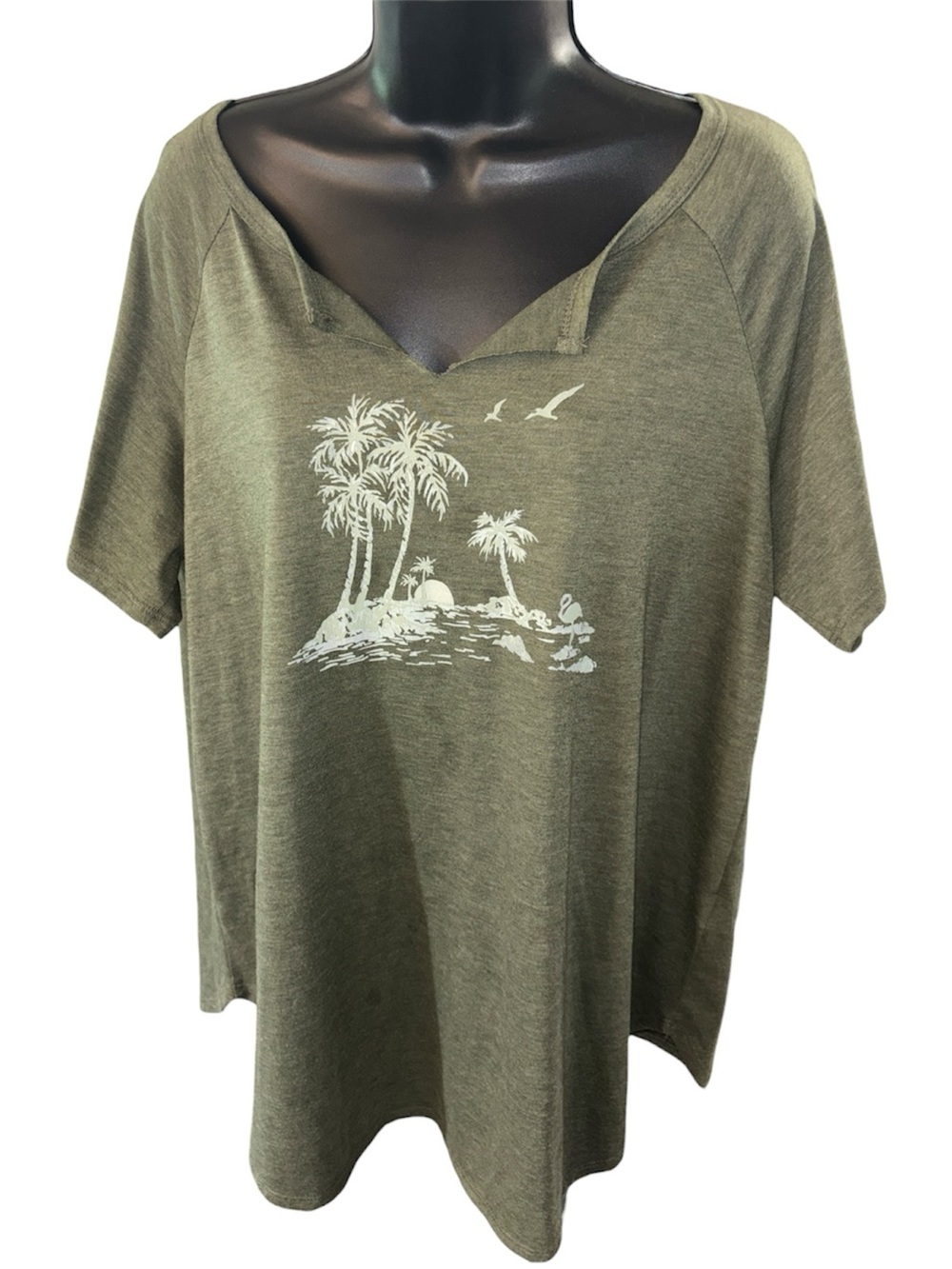 HIATUS Olive Green Graphic Tee - Picture 3 of 6